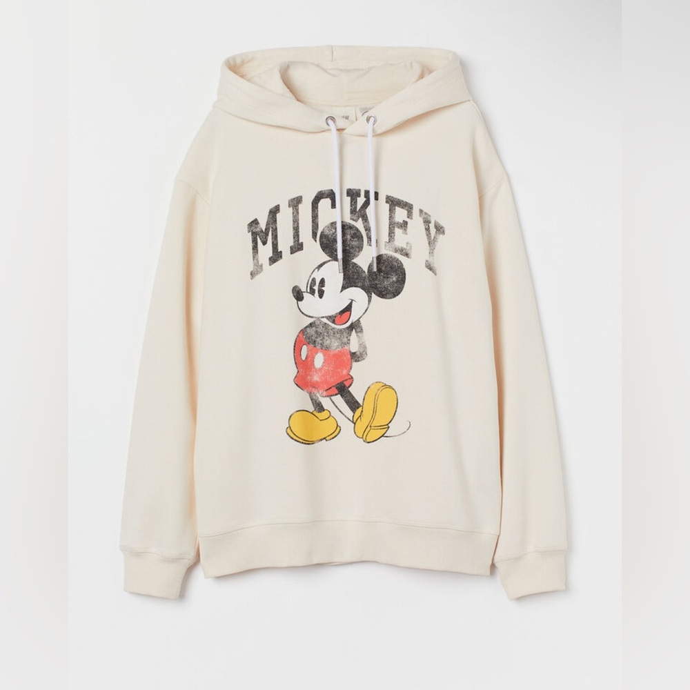 H&M Disney Mickey Mouse Hoodie Sweatshirt, Medium